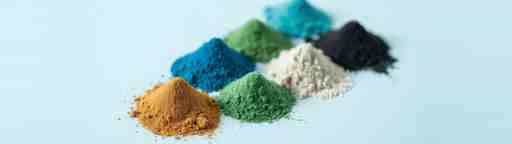 Aerospace surface plating powders in gold, black, blue and green